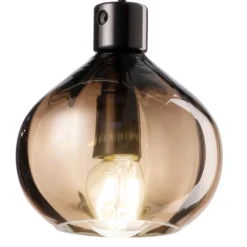 Ferroluce Moderne Pendelleuchten-Hängelampe aus Glas in 2 verschiedenen Ausführungen, hergestellt in Italien – Afoxe