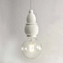 Aldo Bernardi Pendelleuchten Shabby Chic-Hängelampe aus Keramik Shabby Chich mit 3m Kabel – Fate