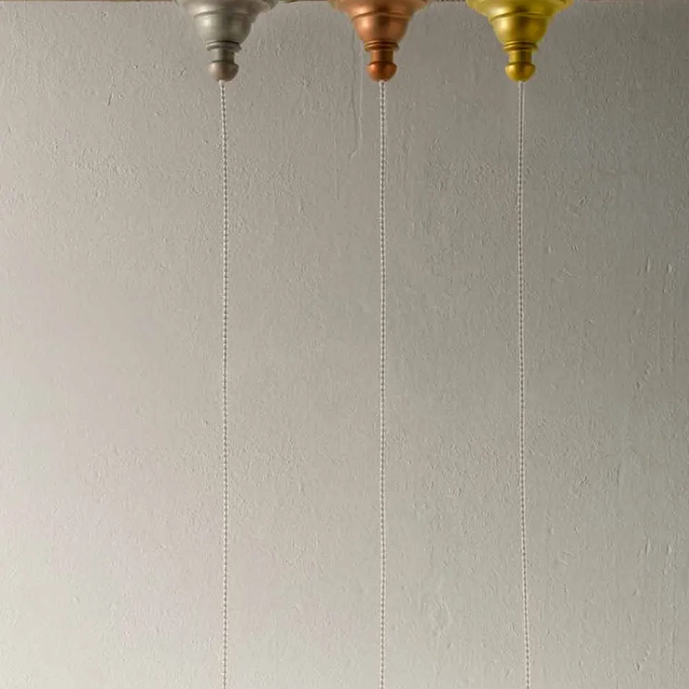 Aldo Bernardi Pendelleuchten Shabby Chic-Hängelampe aus Keramik Shabby Chich mit 3m Kabel – Fate