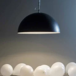 In-es.artdesign Moderne Pendelleuchten-Hängelampe aus Kunstharz Half Moon Moderne Tafel