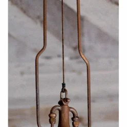 Aldo Bernardi Pendelleuchten Vintage-Hängelampe aus Kupfer und Messing Fonderia von