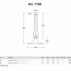 Aldo Bernardi Pendelleuchten Vintage-Hängelampe aus Messing und Kupfer Mulino von