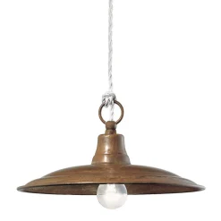 Viadurini Lighting Pendelleuchte Industrial-Hängelampe aus Messing und Kupfer, hergestellt in Italien – Schnecke