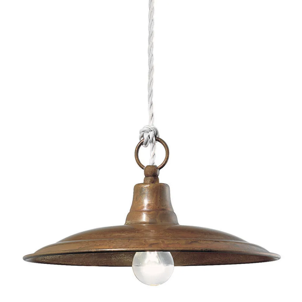 Viadurini Lighting Pendelleuchte Industrial-Hängelampe aus Messing und Kupfer, hergestellt in Italien – Schnecke