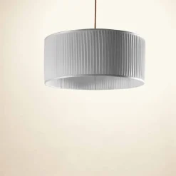 Viadurini by Sideform Moderne Pendelleuchten-Hängelampe aus Seide grau Bamboo