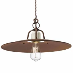 Ferroluce Pendelleuchten Vintage-Hängelampe im Industrial Design von