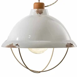 Ferroluce Pendelleuchten Vintage-Hängelampe im Industrial Style Clara