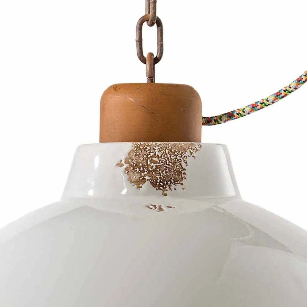 Ferroluce Pendelleuchten Vintage-Hängelampe im Industrial Style Clara