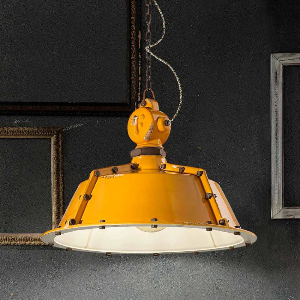 Ferroluce Pendelleuchten Vintage-Hängelampe im Industrial Vintage Design Jillian