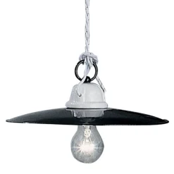 Ferroluce Pendelleuchten Vintage-Hängelampe im rustikalen Design aus Keramik Potenza