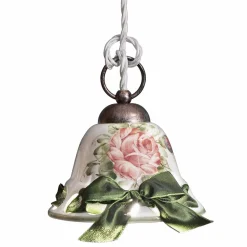 Ferroluce Pendelleuchten Shabby Chic-Hängelampe im rustikalen Design Napoli