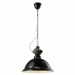 Ferroluce Pendelleuchten Vintage-Hängelampe im Vintage Design aus Keramik und Metall Angela