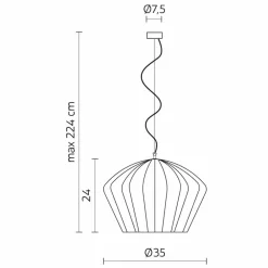 Viadurini Lighting Designer Pendelleuchten-Hängelampe in glänzend weißer Keramik in 4 Formen - Oase