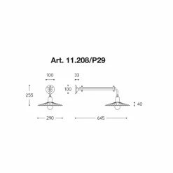 Aldo Bernardi Vintage Wandleuchten-Hängelampe in modernem Design Civetta