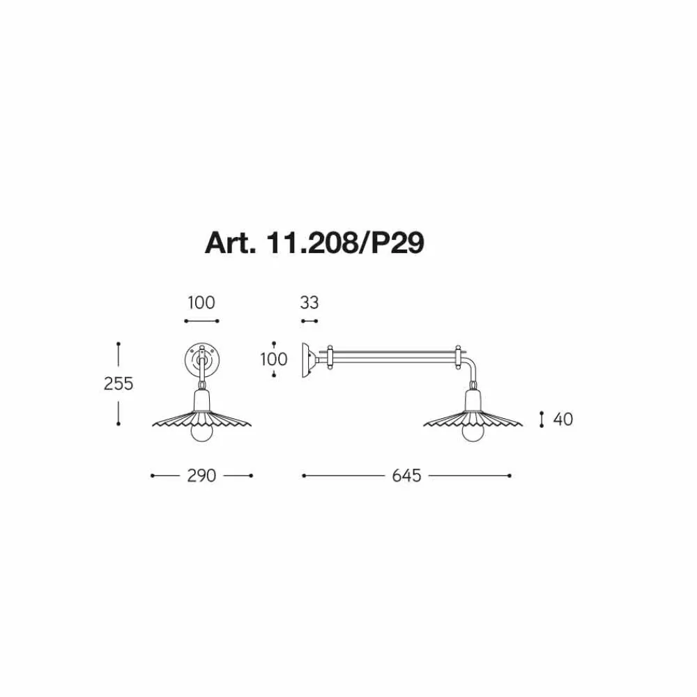 Aldo Bernardi Vintage Wandleuchten-Hängelampe in modernem Design Civetta