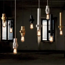 Viadurini Lighting Designer Pendelleuchten-Hängelampe in Weiß, Anthrazit oder Gold Metall 2 Größen - Mekkasmo