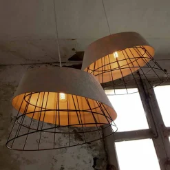 Viadurini Lighting Designer Pendelleuchten-Hängelampe in weißem Design aus Glasfaser und Metall - Solar