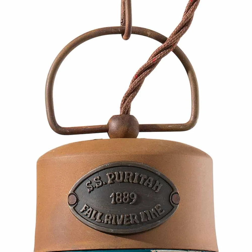 Ferroluce Pendelleuchten Vintage-Hängelampe Industrial aus Keramik und Eisen Stephanie