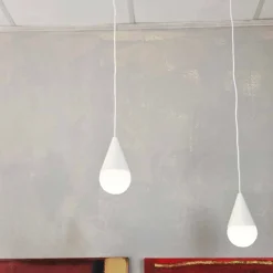 Viadurini by Sideform Moderne Pendelleuchten-Hängelampe mit 2 Lichtern in modernem Design Drop weiß