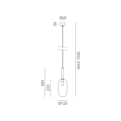 Viadurini Lighting Klassische Pendelleuchten-Hängelampe mit Glas in verschiedenen Formen, hergestellt in Italien – Sintonia