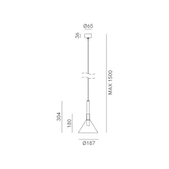 Viadurini Lighting Klassische Pendelleuchten-Hängelampe mit Glas in verschiedenen Formen, hergestellt in Italien – Sintonia