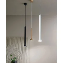 Viadurini Lighting Moderne Pendelleuchten-Hängelampe mit Metallrahmen und verstellbaren Kabeln – Birke