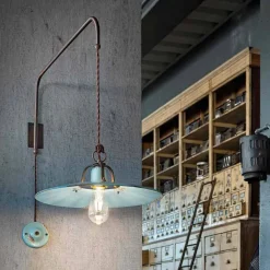 Ferroluce Pendelleuchten Vintage-Hängelampe verstellbar im Country Stil Sally