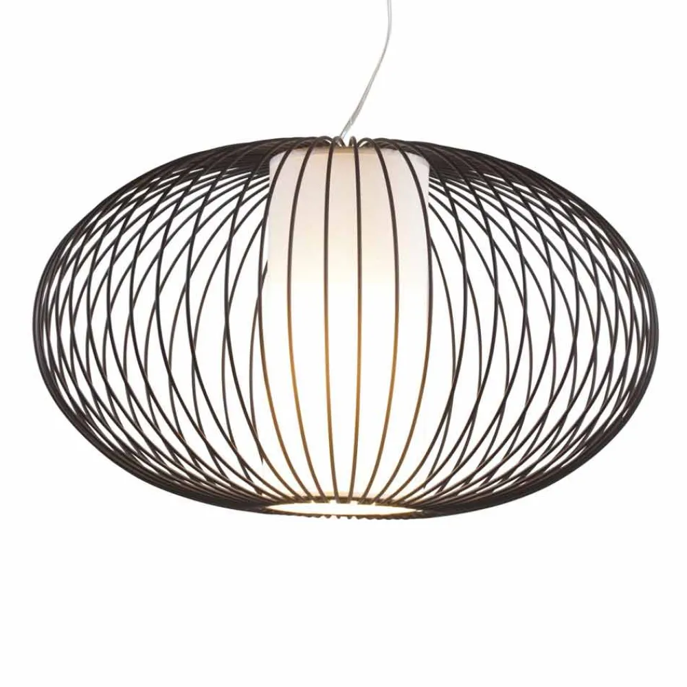 Viadurini Lighting Designer Pendelleuchten-Hängeleuchte aus lackiertem Stahl, 90xh.53x L. Schnur 100 cm Gioia