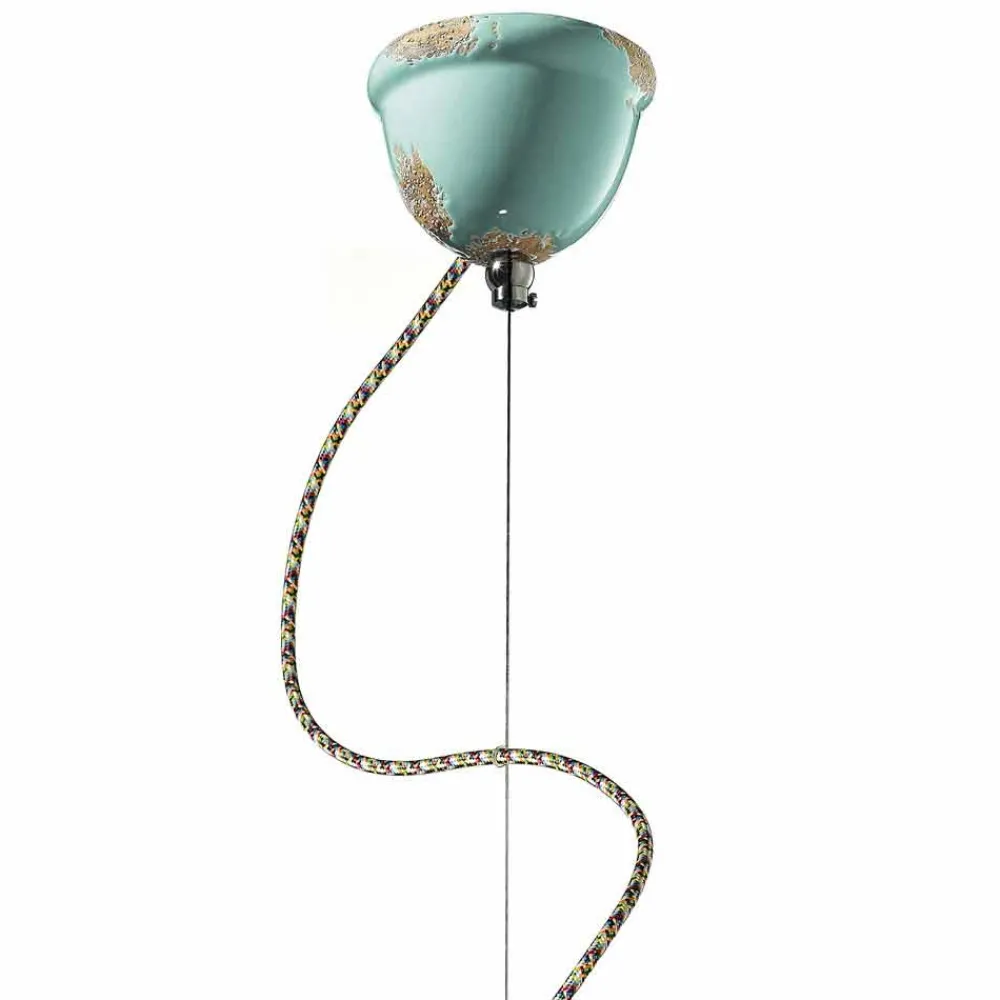 Ferroluce Pendelleuchten Vintage-Hängeleuchte im Retro Stil von