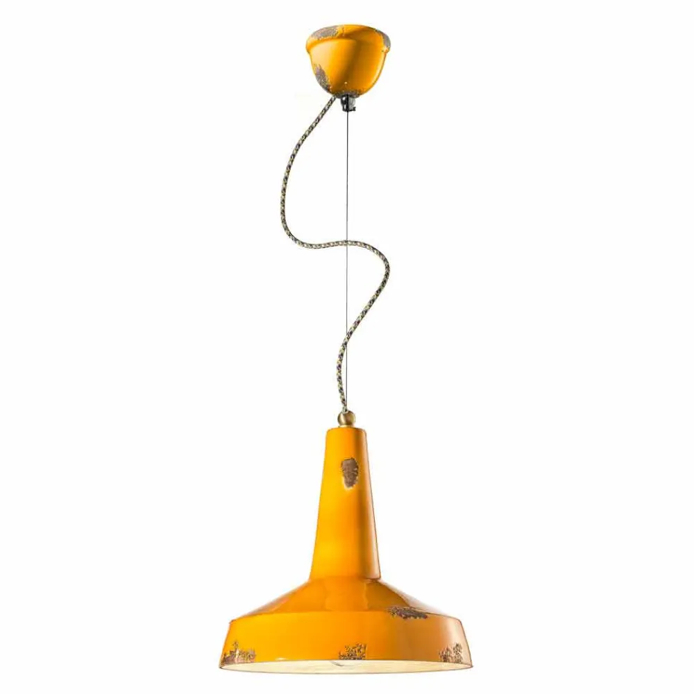 Ferroluce Pendelleuchten Vintage-Hängeleuchte im Retro Stil von