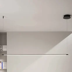 Viadurini Lighting Moderne Pendelleuchten-Hängeleuchte mit LED-Licht und in der Länge verstellbaren Kabeln – Orange