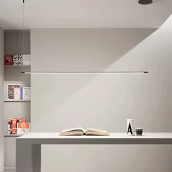 Viadurini Lighting Moderne Pendelleuchten-Hängeleuchte mit LED-Licht und in der Länge verstellbaren Kabeln – Orange