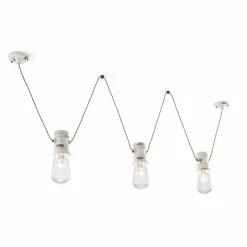 Ferroluce Vintage Kronleuchter-Hängeleuchte 3-Strahler Jayda