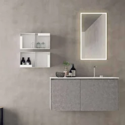 Viadurini Bathroom Badmöbel Hängend-Hängende Designmöbel, moderne Badezimmerzusammensetzung - Callisi9