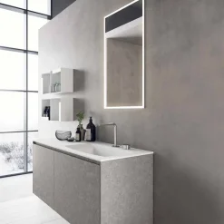 Viadurini Bathroom Badmöbel Hängend-Hängende Designmöbel, moderne Badezimmerzusammensetzung - Callisi9