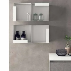 Viadurini Bathroom Badmöbel Hängend-Hängende Designmöbel, moderne Badezimmerzusammensetzung - Callisi9