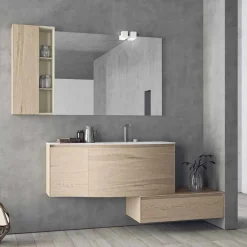 Viadurini Bathroom Badmöbel Hängend-Hängende und moderne Komposition für das Badezimmer, Made in Italy Design - Callisi4