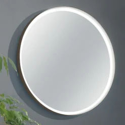 Viadurini Bathroom Badmöbel Hängend-Hängender Badezimmerschrank mit Spiegel aus Metall, Holz und Luxuskristall - Renga