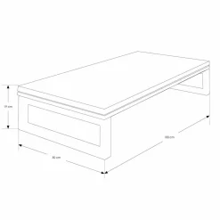Viadurini Bathroom Badmöbel Hängend-Hängender Badezimmerschrank aus Teakholz mit Handtuchhalter in Hi Macs® Weiß - Saverno
