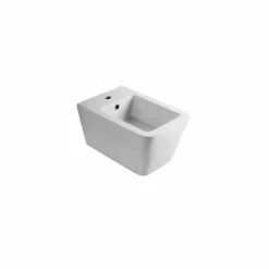 Viadurini Bathroom Bidet-Hängendes Bidet aus Keramik, Design Sun Square 55x35cm, made in Italy