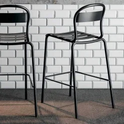 Viadurini in the Garden Outdoor Hocker-Hoch stapelbarer Outdoor-Hocker Made in Italy, 2 Stück - Trixie