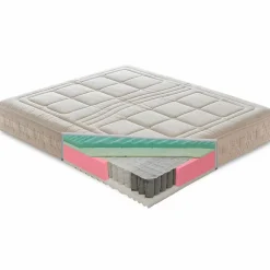 Viadurini Night Design Doppelbett Matratzen-Hochwertige Doppelmatratze aus Memory Foam und 1600 Federkern - Grecia