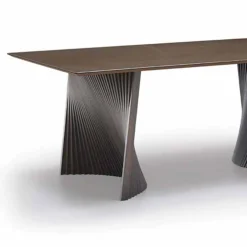 Viadurini Living Esstische-Hochwertiger Esstisch aus Gres und Esche Made in Italy - Charol