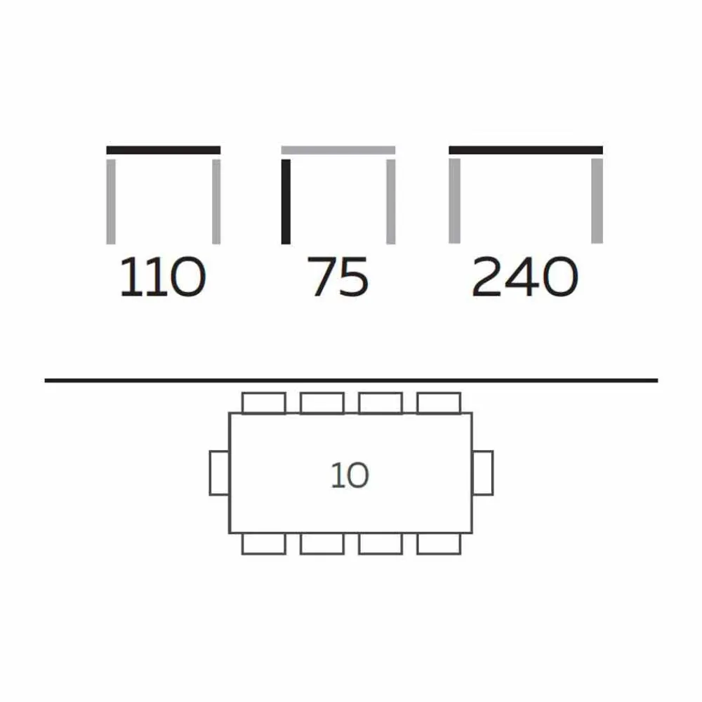 Viadurini Living Esstische-Hochwertiger Esstisch aus Gres und Esche Made in Italy - Charol