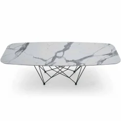 Viadurini Living Esstische-Hochwertiger Esstisch aus Keramik und Stahl, hergestellt in Italien – Ezzellino