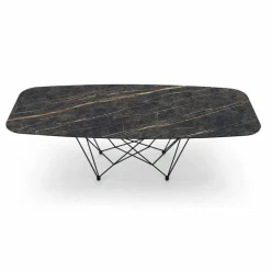 Viadurini Living Esstische-Hochwertiger Esstisch aus Keramik und Stahl, hergestellt in Italien – Ezzellino