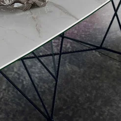 Viadurini Living Esstische-Hochwertiger Esstisch aus Keramik und Stahl, hergestellt in Italien – Ezzellino