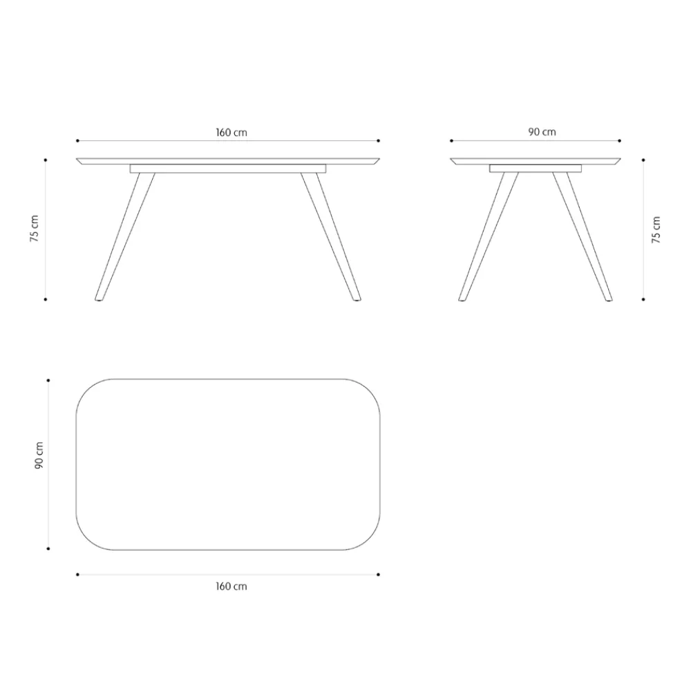 Viadurini Living Esstische-Hochwertiger Esstisch mit Eschenholzplatte Made in Italy - Ulma