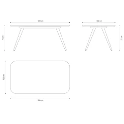 Viadurini Living Esstische-Hochwertiger Esstisch mit Eschenholzplatte Made in Italy - Ulma