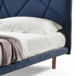 Viadurini Night Design Maßgeschneiderte Möbel|Polsterbetten-Hochwertiger gepolsterter Doppelbettstoff Made in Italy - Ciottolino